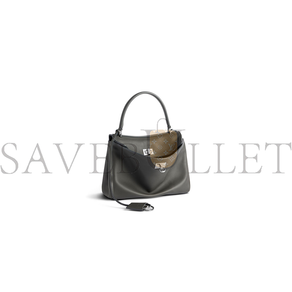 Ba*len*cia*ga rodeo mini tote silver hardware (22.8*9.9*8.3cm)